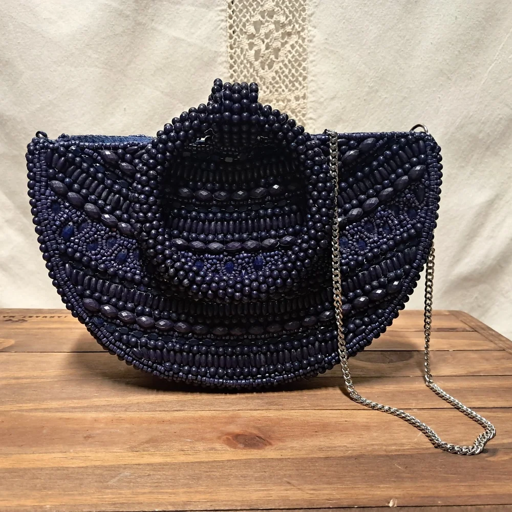 Sol And Mer Hand Beaded Clutch NWT - Picture 4 of 9